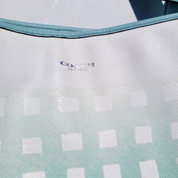 Coach Diaper Bag w/ Strap Gingham Changing Pad